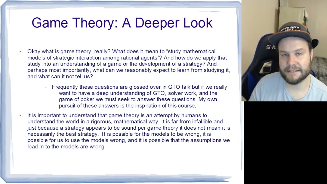 The Elements of Game Theory - Understanding Modern Poker Theory