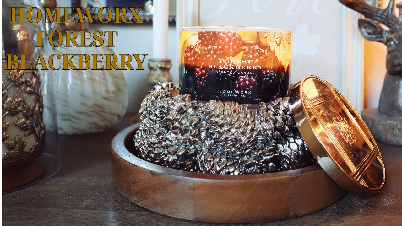 NEW HomeWorx Forest Blackberry (AMAZING scent, but not the best behaved candle)