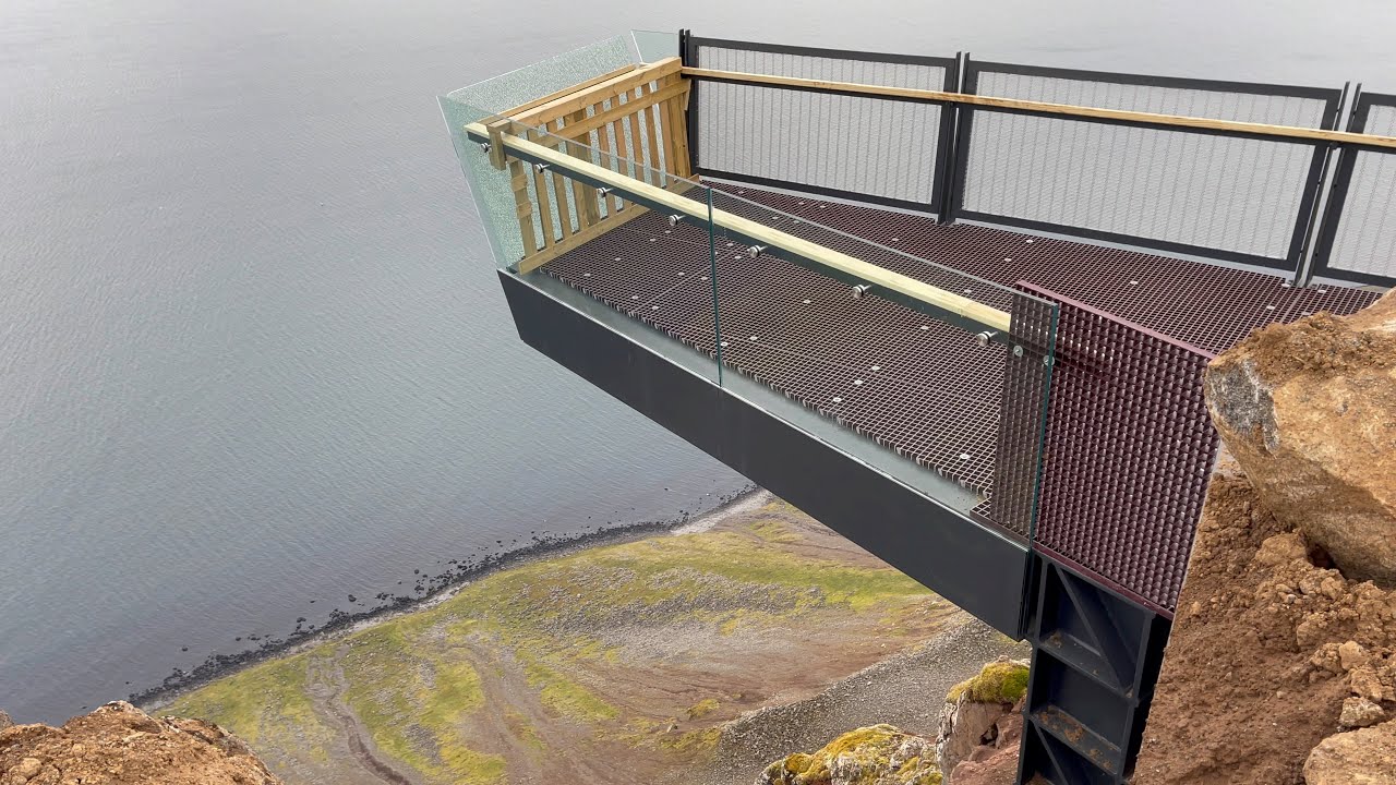 Bolafjall 638m mountain observation deck, Westfjords Iceland