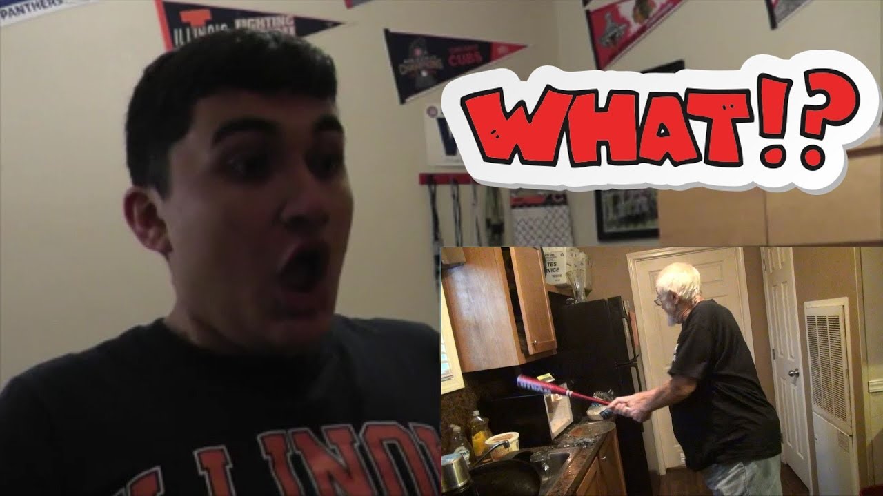 ANGRY GRANDPA DESTROYS MICROWAVE! - REACTION