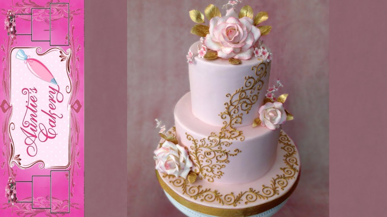 Wedding cake-Little Golden Scrolls