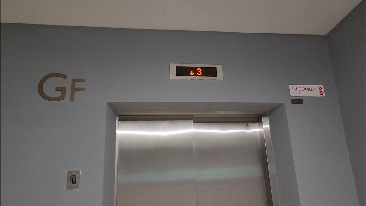 (Fire LL.B) A Brand New Fujitec Firemen's Service Elevator at Penang Waterfront Conv.Ctr., PG, M'sia