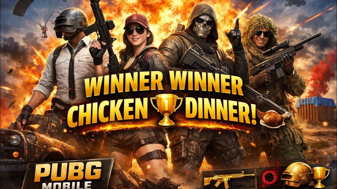 Winner Winner Chicken Dinner 🐔🔥#pubgmobile #pubg #pubgm #winnerwinnerchickendinner 