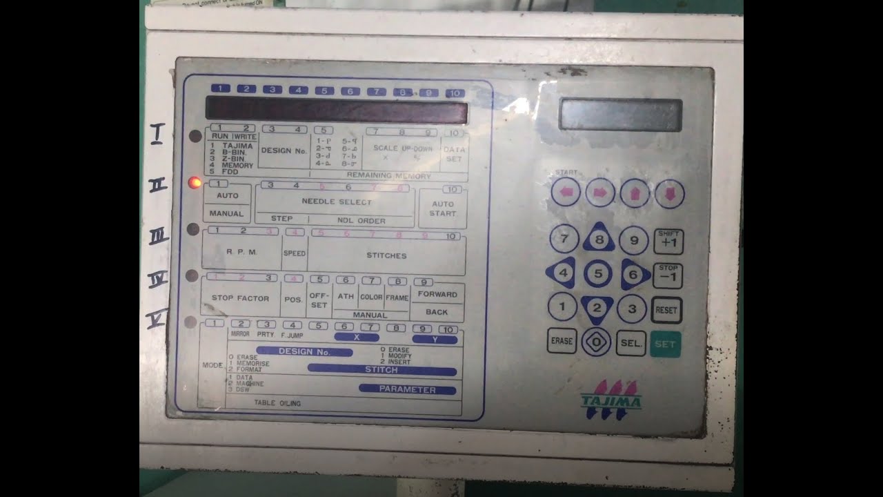 HƯỚNG DẪN SỬ DỤNG MÁY THÊU TAJIMA TMFD TYPE III