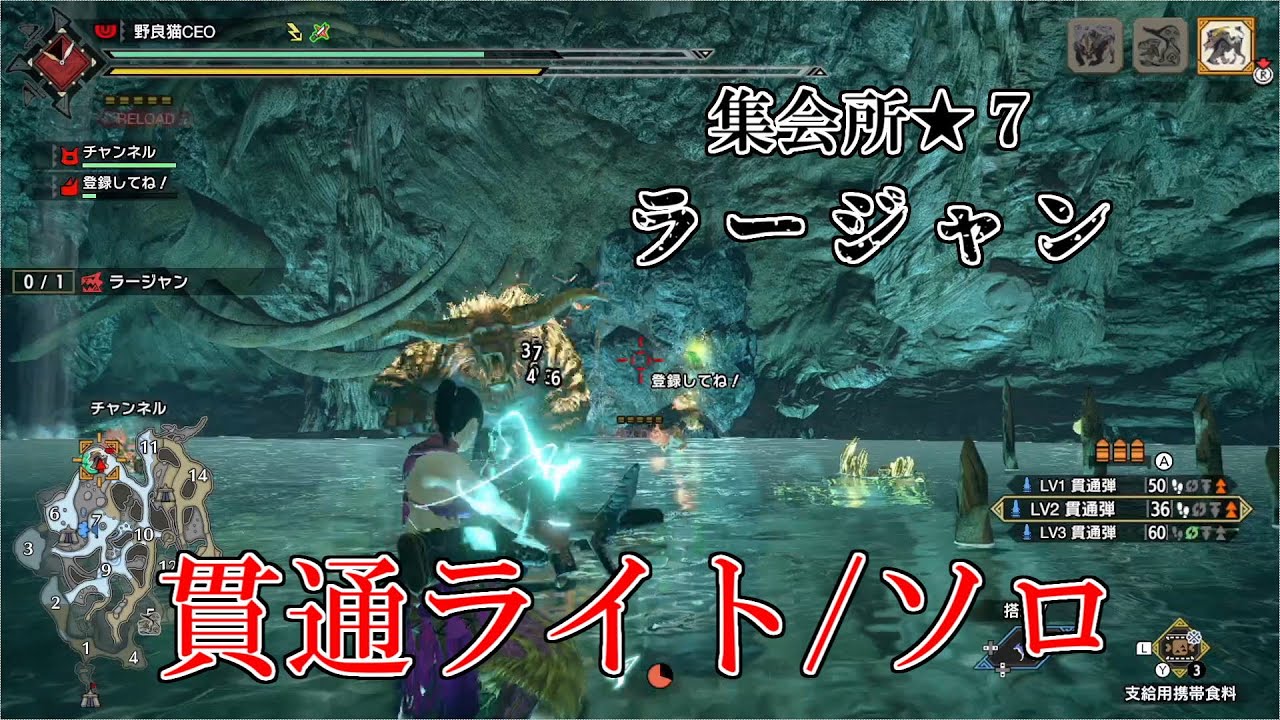 【モンスターハンターライズ】集会所★７ラージャン（ライトボウガン・ソロ）