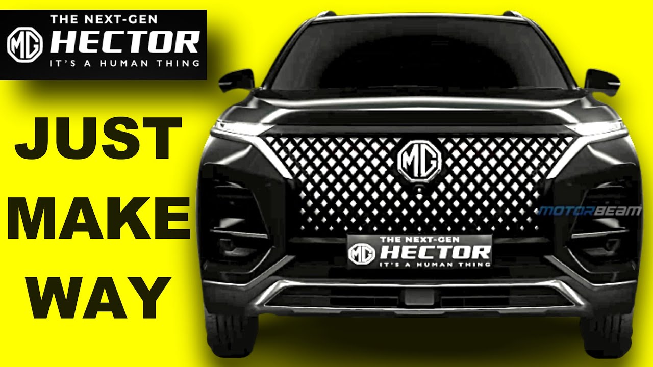 2022 Mg Hector Facelift New Teaser Revealing New Front Design | Diamond Grille & ADAS