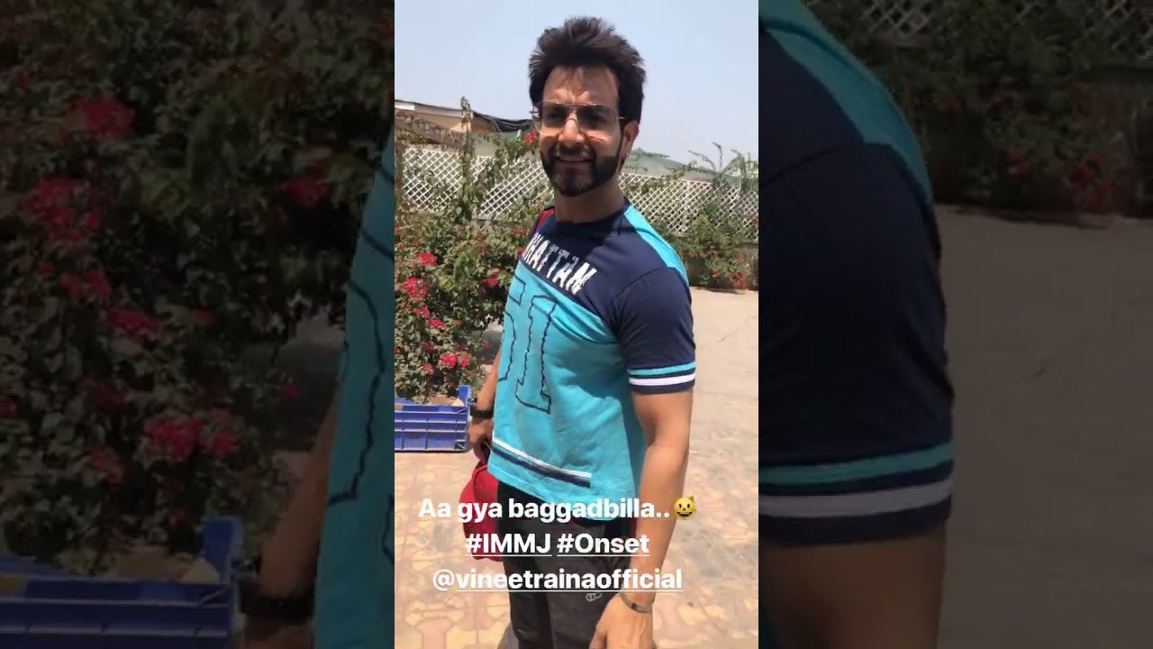 Aalisha Panwar instagram video story with costar vineet raina || vineet raina as bhagaadbilla||