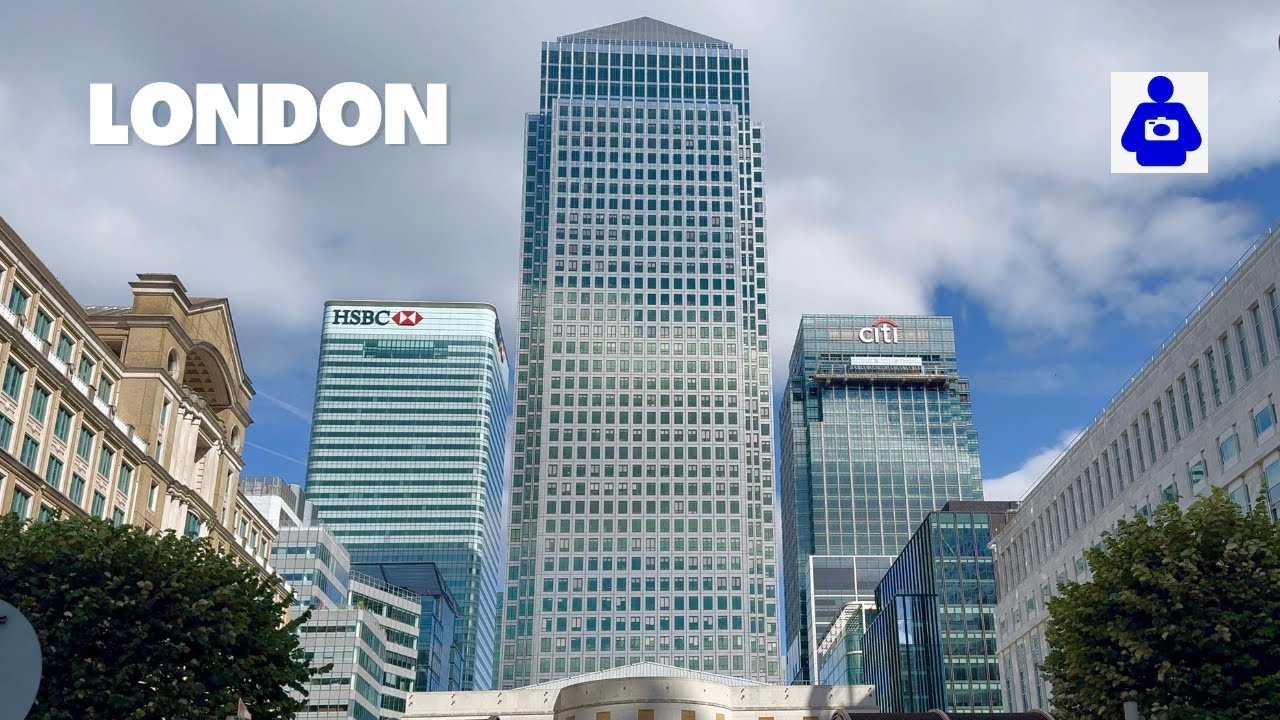 LONDON, Canary Wharf Walk 🇬🇧  Financial & Skyscraper District | East London Walking Tour  [4K HDR]