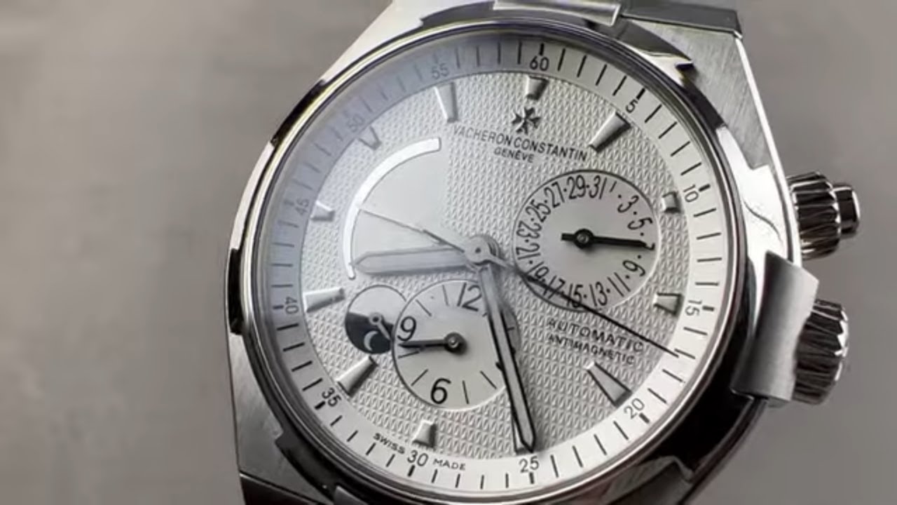 Обзор часов Vacheron Constantin Overseas Dual Time 47450/B01A-9226 - 42mm GMT Moonphase Power Res...
