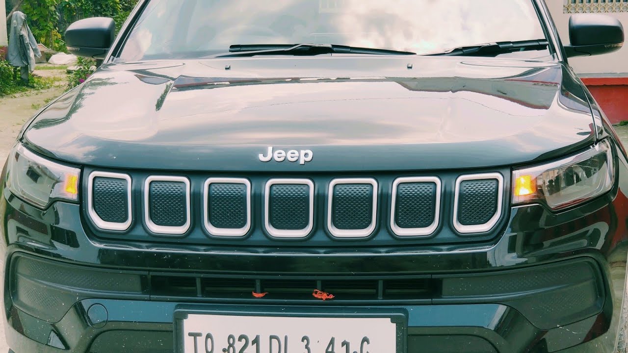 2021 Jeep Compass Base Varient  Black colour Sport Petrol Manual 1.4 Drive Impressions 16.99 lacs