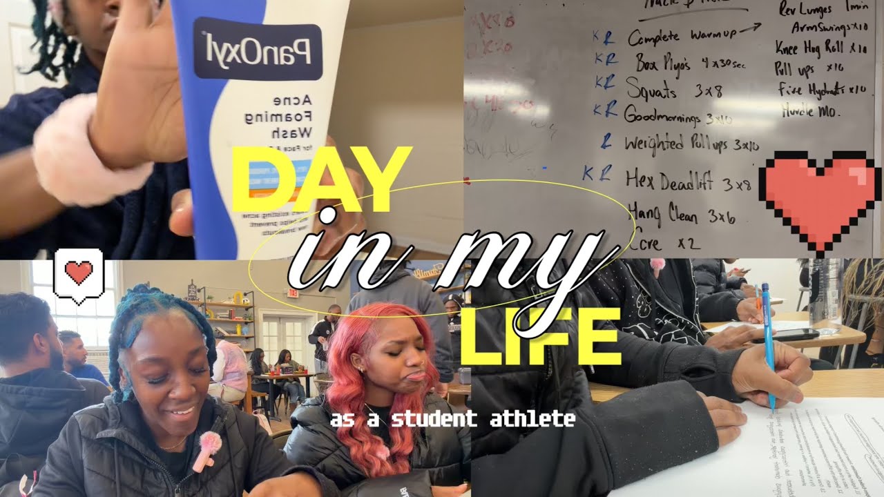 DAY IN MY LIFE AS A STUDENT ATHLETE | Talladega College: grwm, weights, class