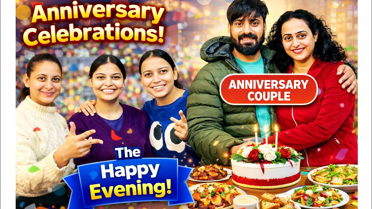How We Celebrated Our Anniversary 🎉 | Friends, Food & Happy Moments ❤️