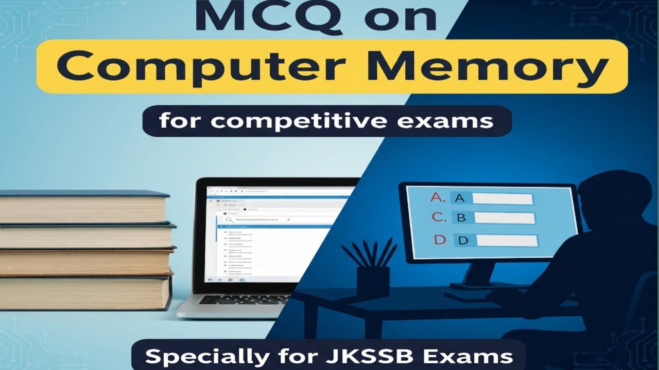 Mcq on computer memory for competitive exams|jkssb|ssc|government exams|naib tehsildar|JKPSI exam. 