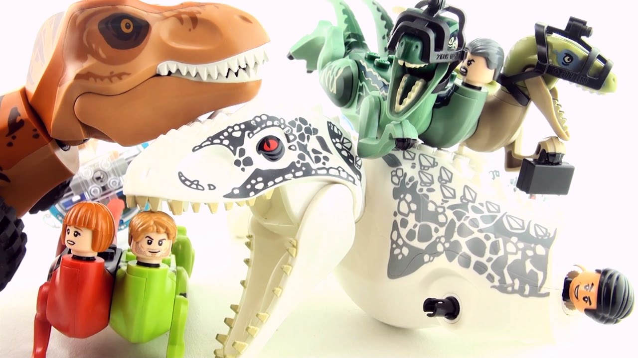 Jurassic World Lego Dinosaur Mutants with human DNA - Hybrid Dinosaurs minifigures Indominus