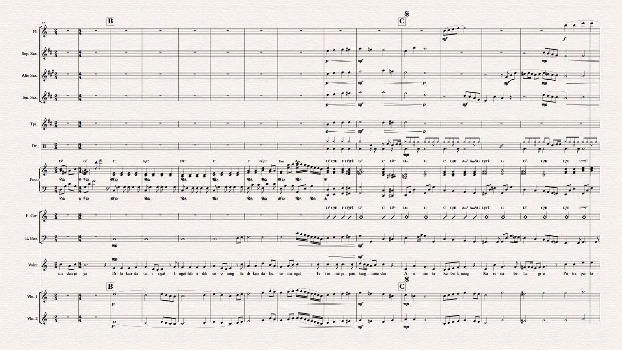 Pantang Mundur orchestral arrangement by Ari TW