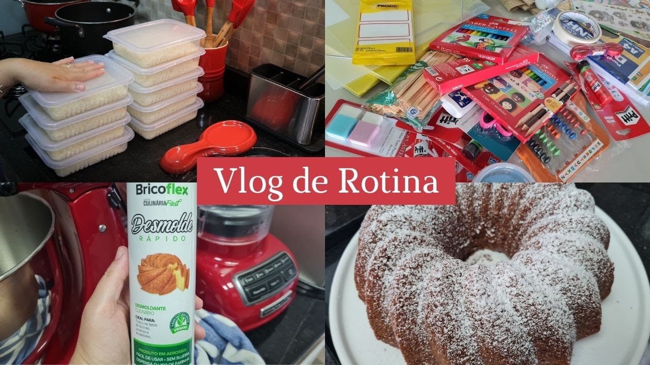 FAZENDO ARROZ DE PREGUIÇOSO |COMPREI UMA FORMA LINDA |FIZ BOLO DE CHOCOLATE |COMPRA MATERIAL ESCOLAR