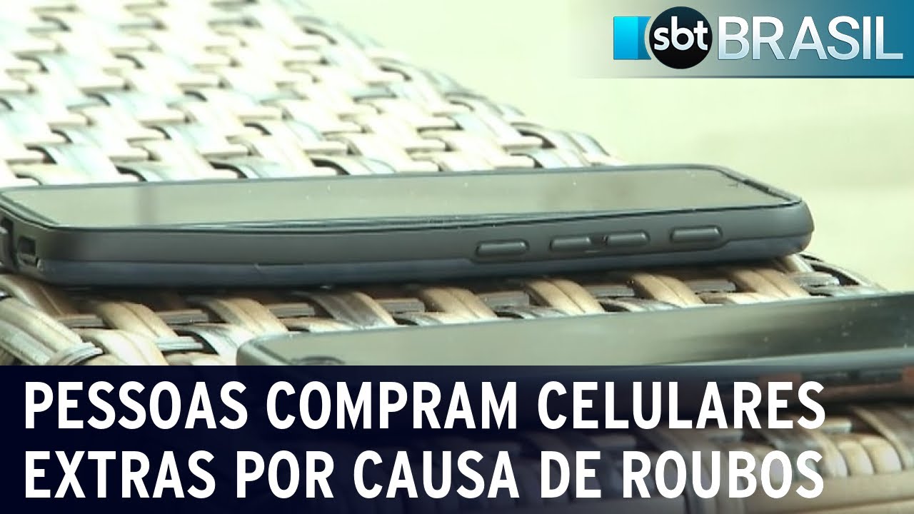 Onda de roubos faz pessoas comprarem celular extra para aplicativos de banco | SBT Brasil (11/05/22)