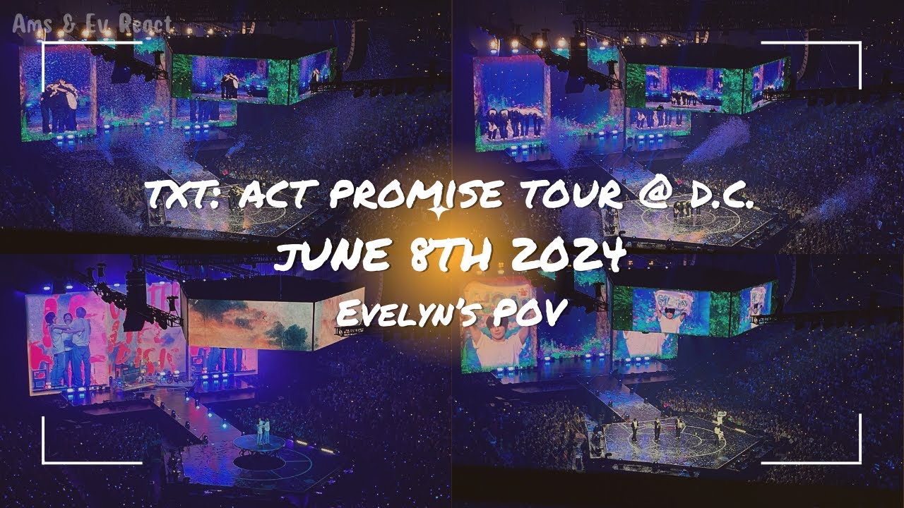 TXT ACT: PROMISE 2024 TOUR @ D.C. Vlog |  Ams & Ev React