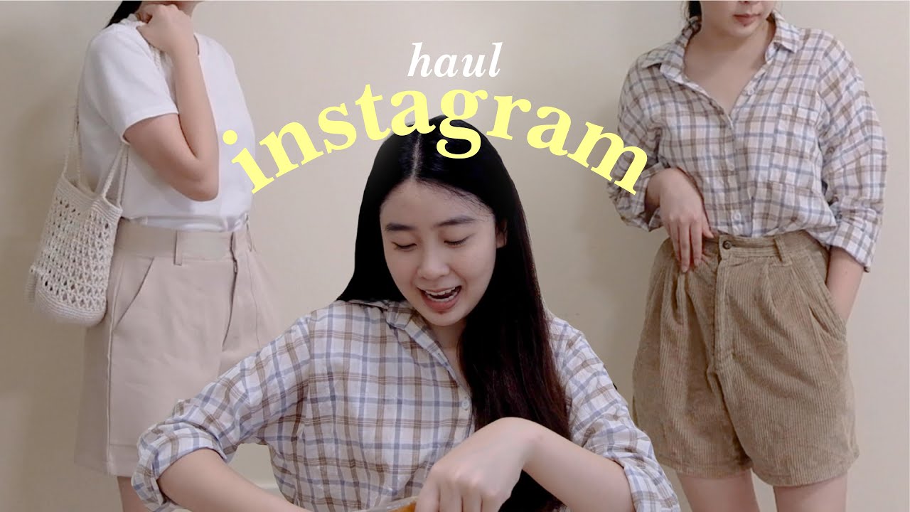 instagram haul ep.01 , — เปิดถุงช็อปเสื้อผ้า กระเป๋า เคสมือถือในไอจี 🧵  / KARNMAY