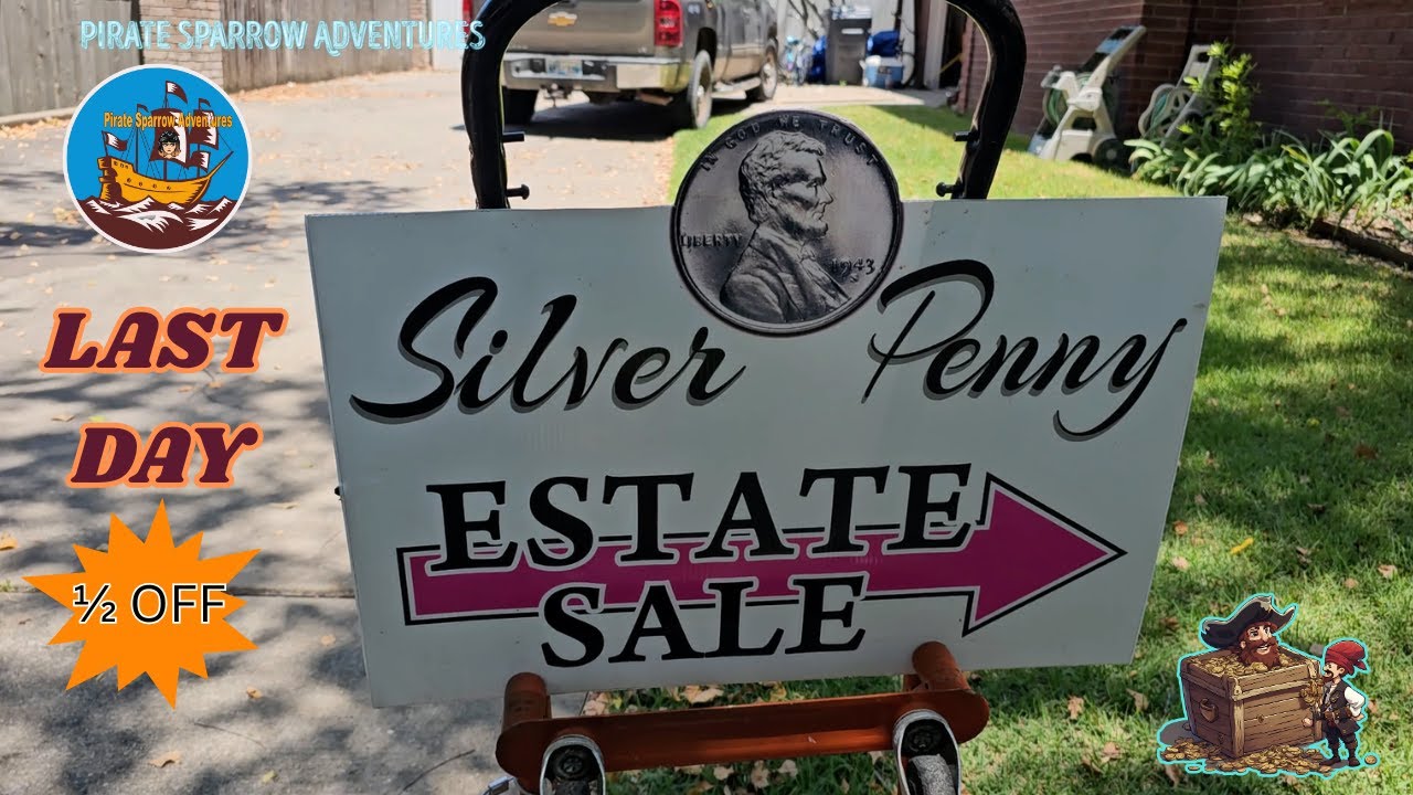First time estate sale adventure Last Day 1/2 OFF Prices! #estatesale #ardmore #estatefinds