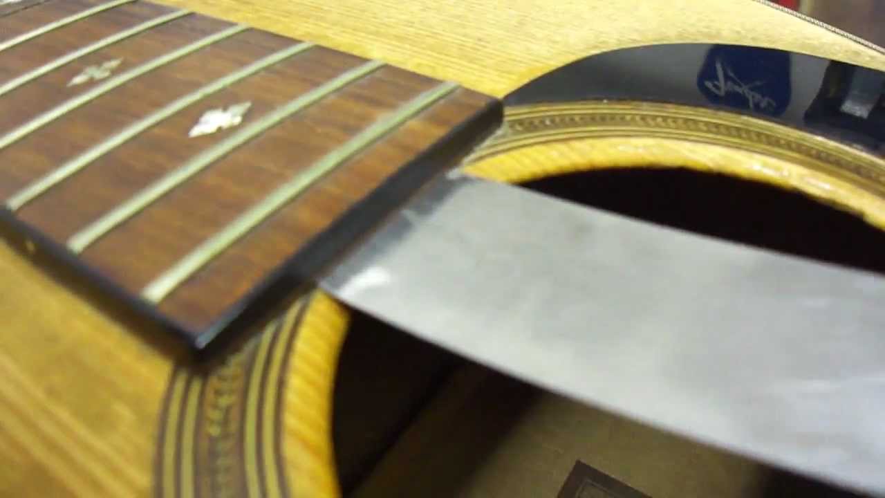 Acoustic guitar neck removal Part 1. Julyan Wallis. Guitar Doctor, Cornwall UK.