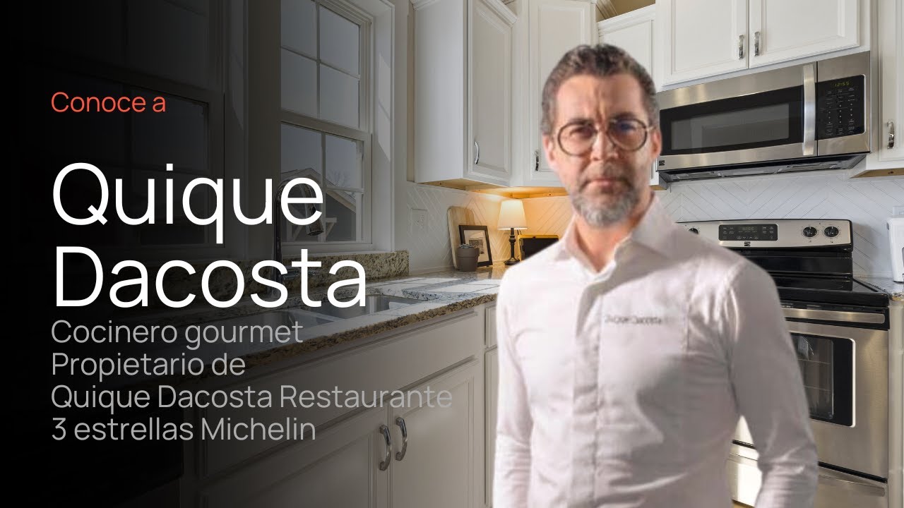 Conoce a Quique Dacosta Cocinero gourmet, chef 3 estrellas Michelin