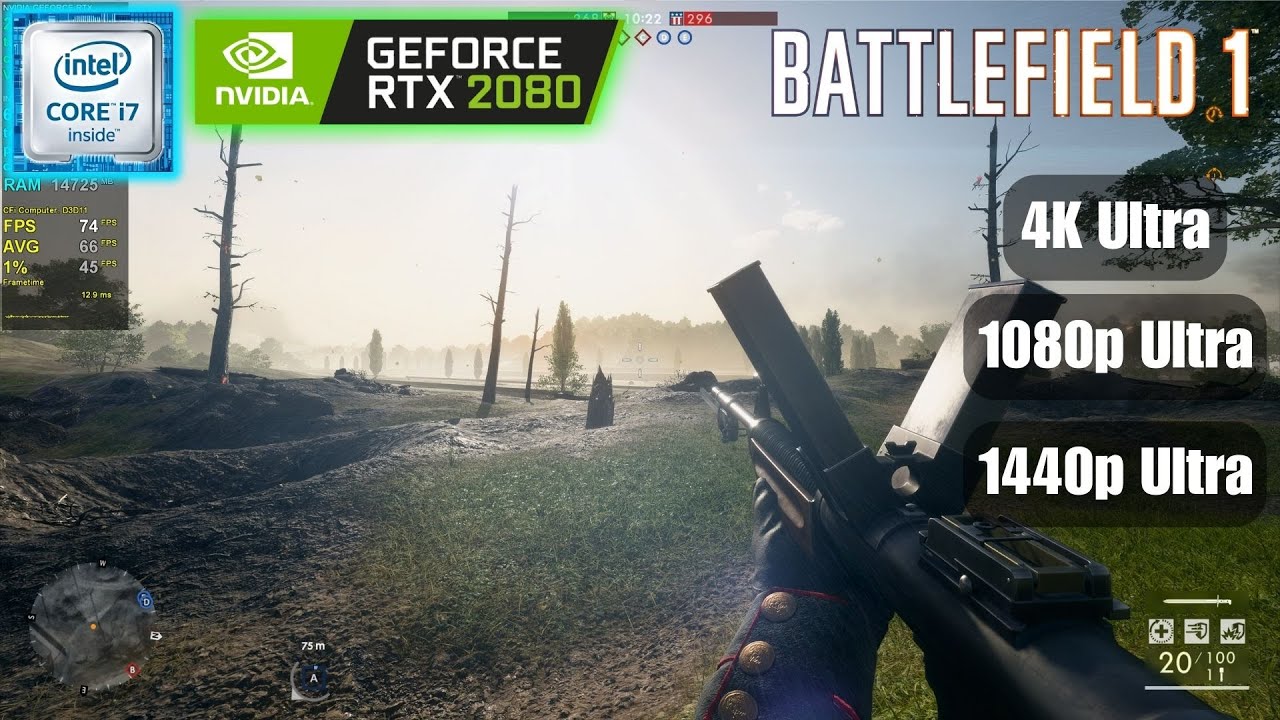 Battlefield 1 on RTX 2080 - Can It Run Smoothly at 4K? | 1080p, 1440p, 4K Benchmark (2025)