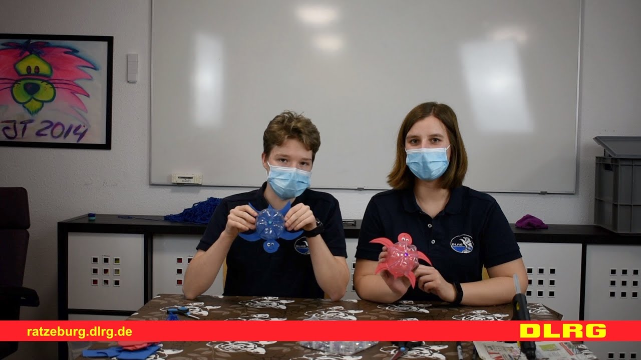 Schildkröten basteln mit Hanna und Elli