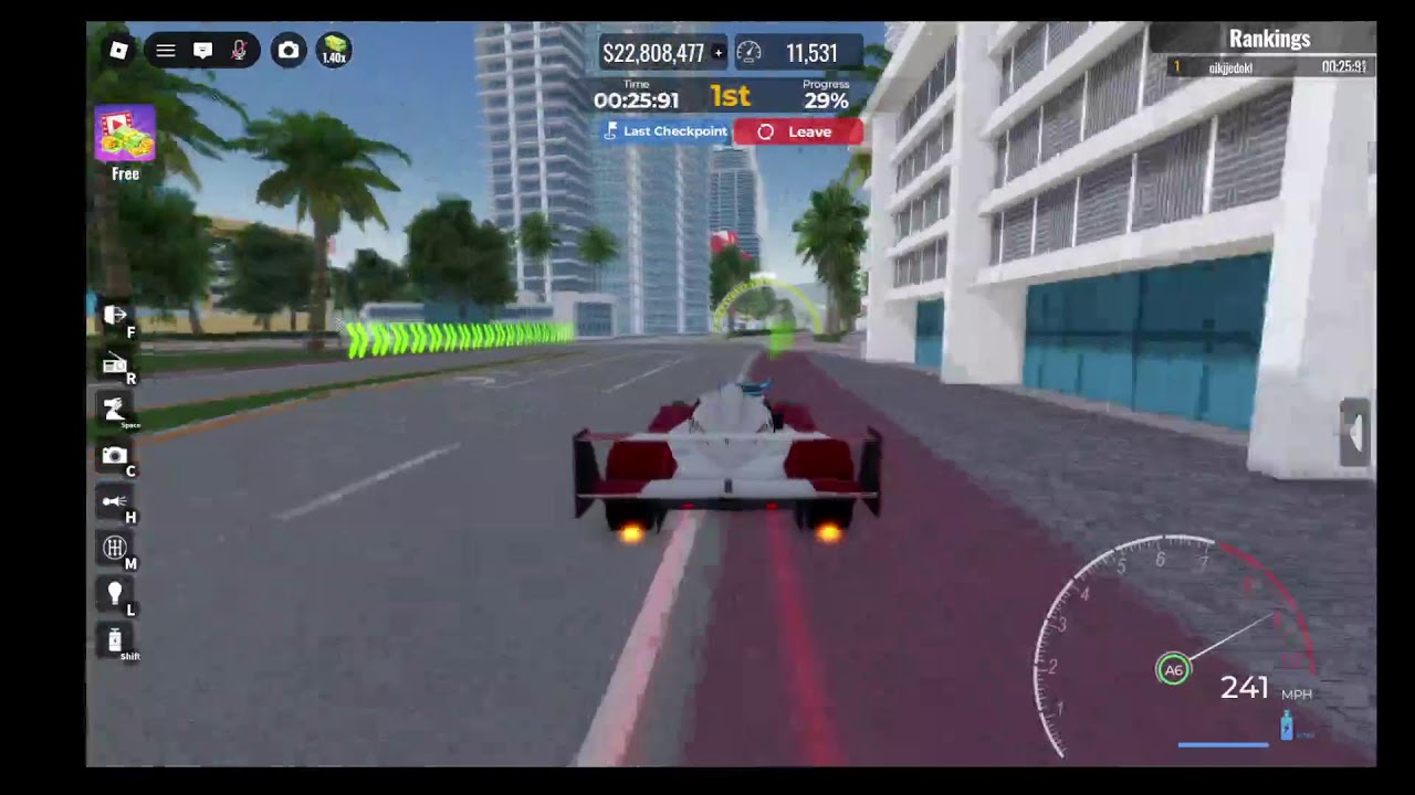 doing vl quest and testing new car