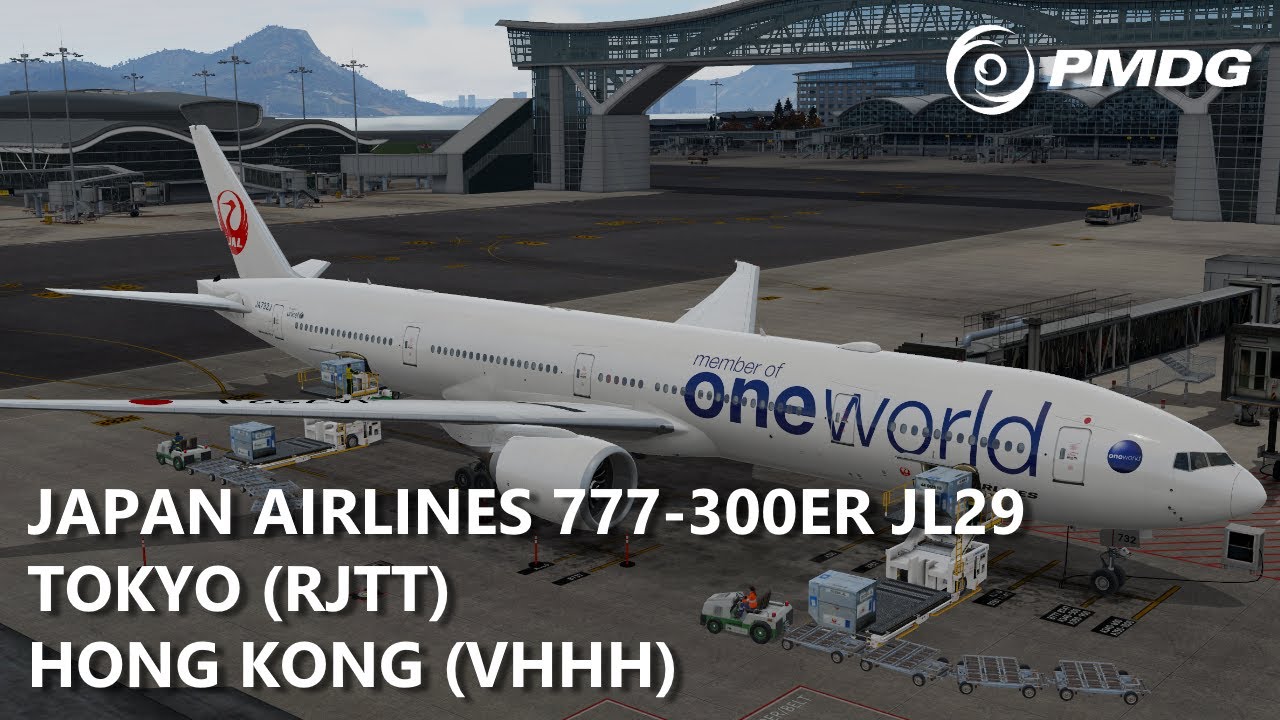 PMDG Japan Airlines 777-300ER from Tokyo to Hong Kong | VATSIM