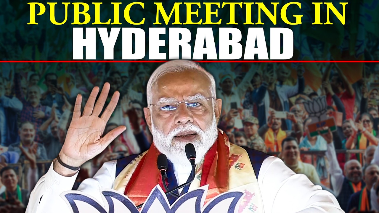 WATCH LIVE: PM Modi holds public meeting in Hyderabad | Telangana | BJP | News | Owaisi