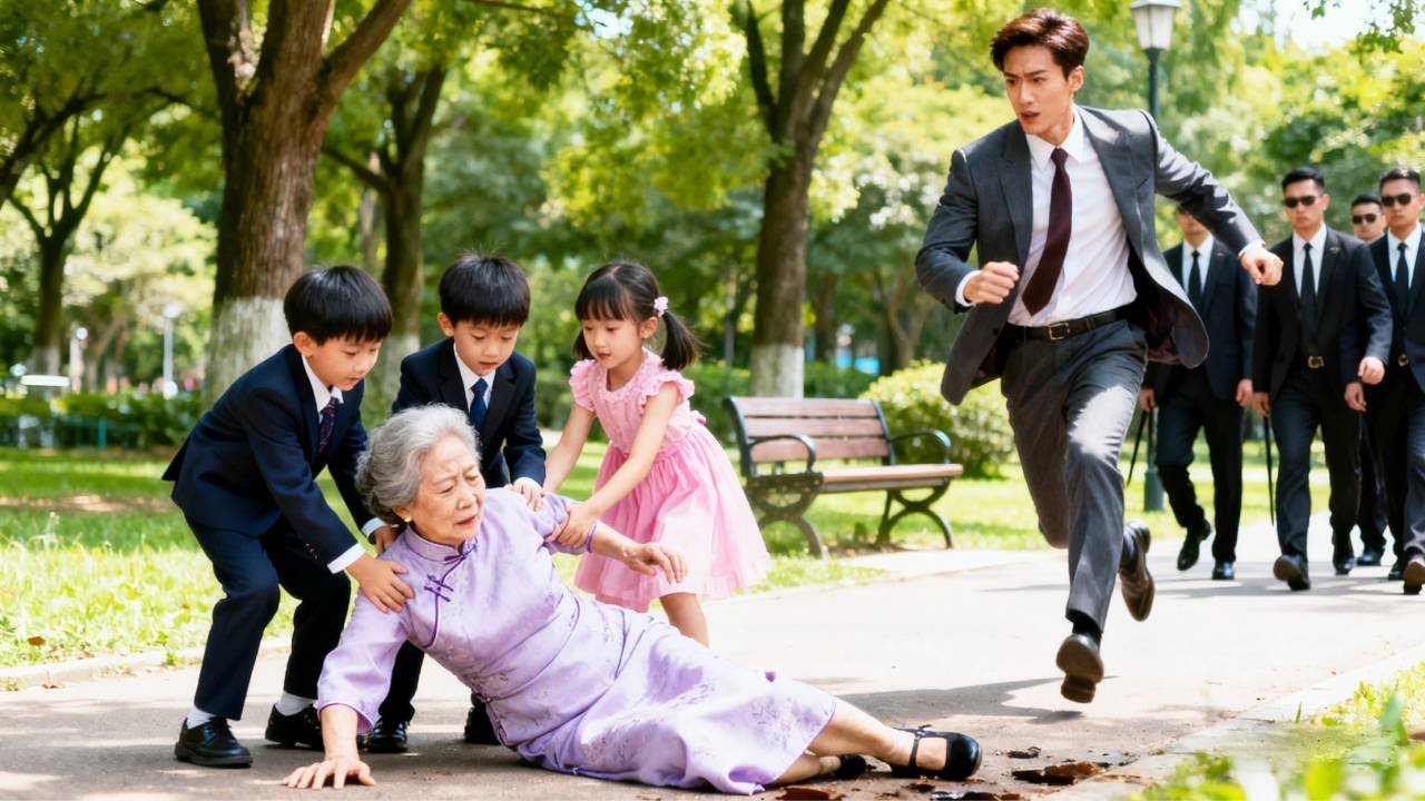 3 Babies Save Old Lady - SHOCKED To Find She's Their GRANDMA! CEO Dad Brings Them Home!