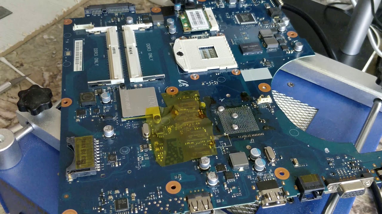 SAMSUNG R540// СДОХ ГРАФИЧЕСКИЙ ЧИП AMD. ЗАМЕНА ГРАФИКИ  Ч.1