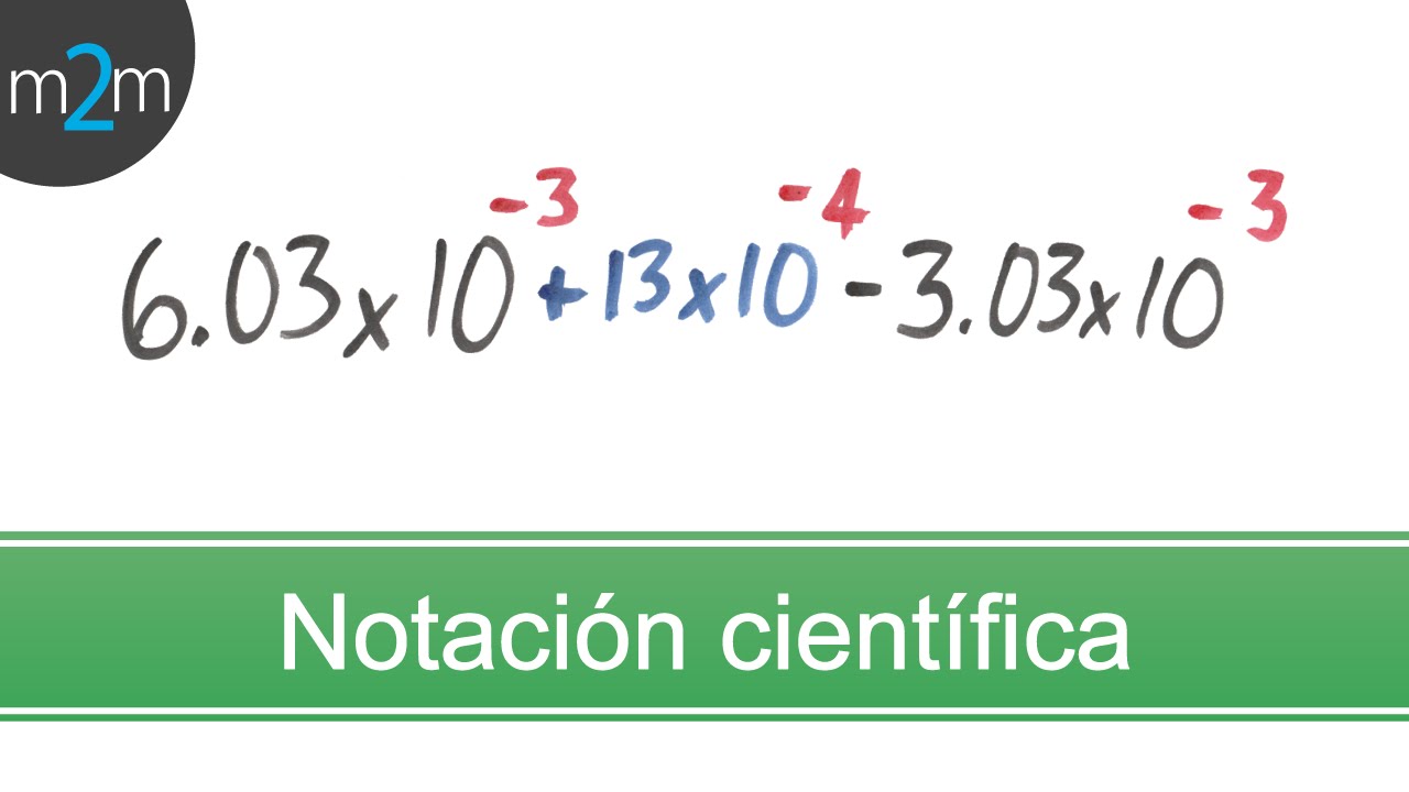 Suma y resta de números con notación científica