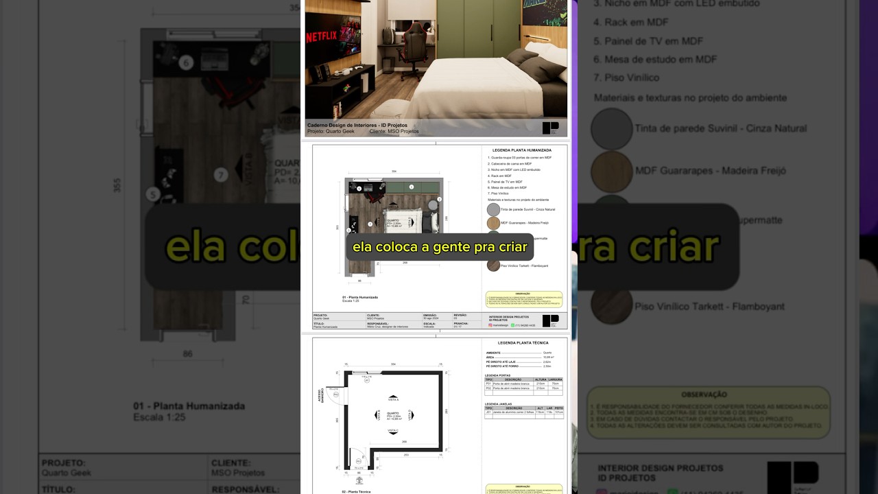 Aluno M&eacute;todo MSO - Designer de interiores #sketchup #arquitetura #designerinteriores