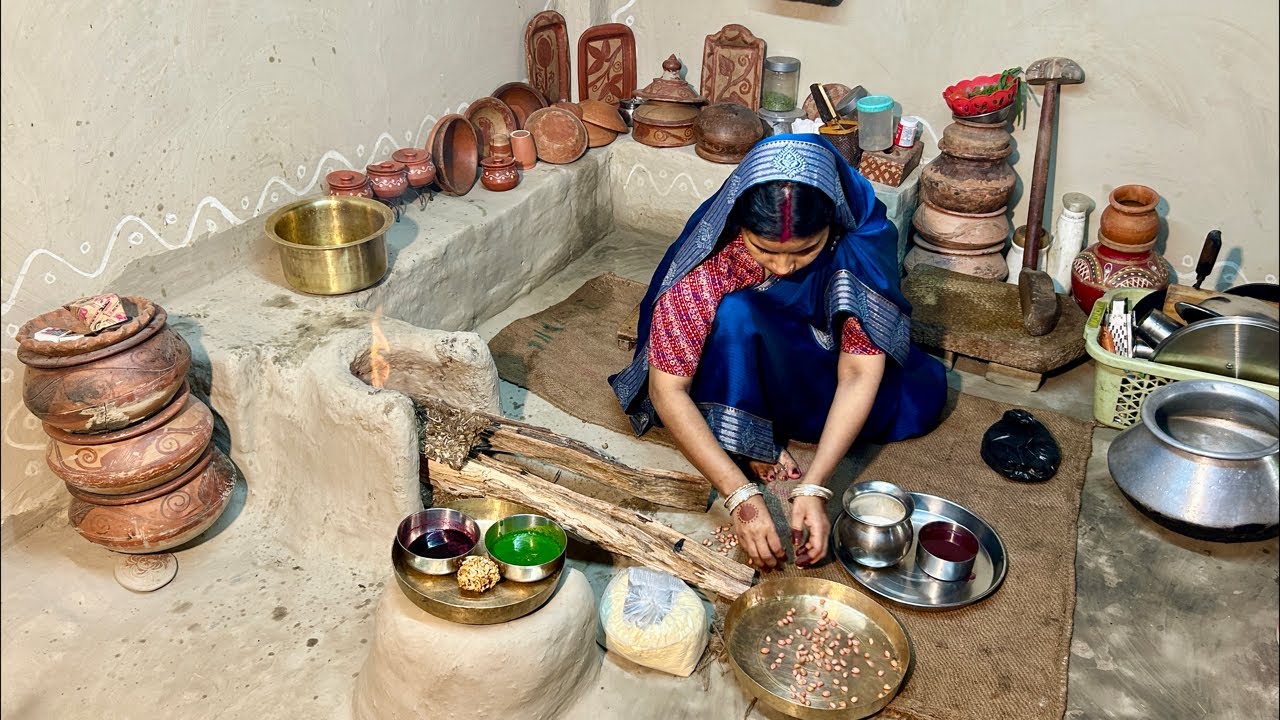 🔴 LIVE: चूल्हे पर कलरफुल सेव नमकीन और गुड़ की चाय #villagefood #livecooking