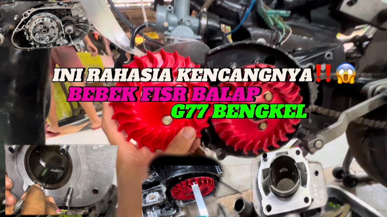 INI RAHASIA KENCANGNYA BEBEK F1ZR BALAP G77 BENGKEL‼️😱