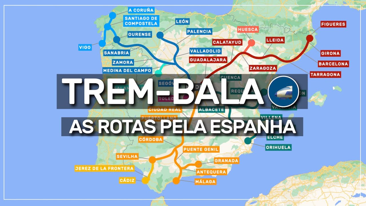 🚅 as rotas do TREM-BALA na Espanha 🇪🇸 #183