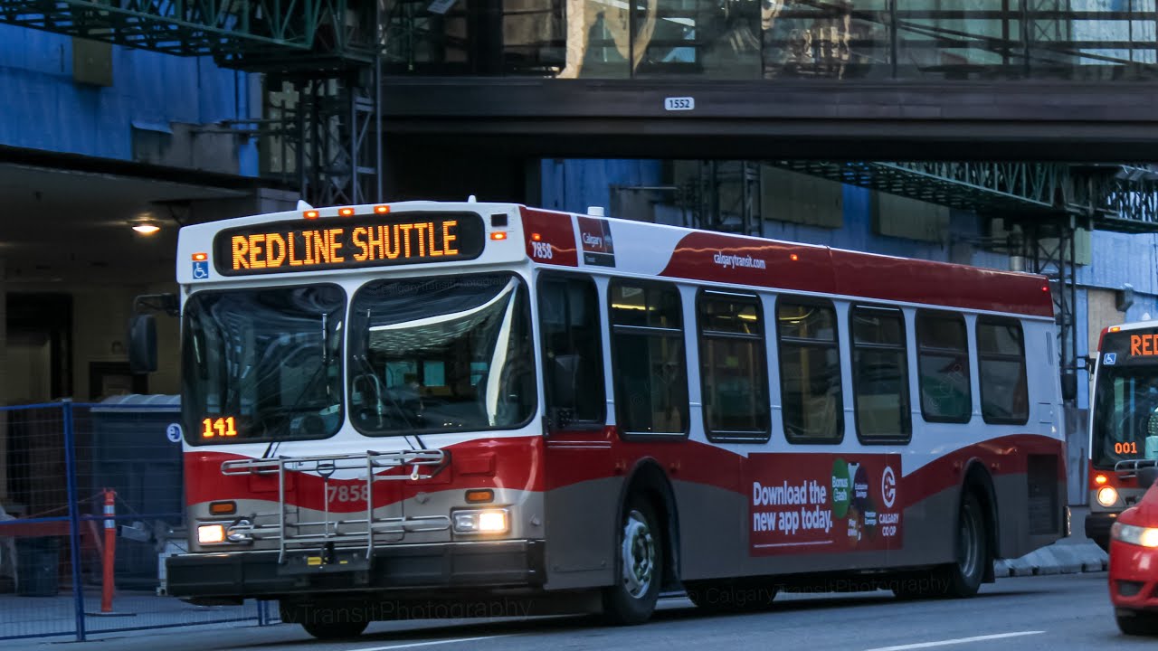 Calgary Transit Red Line Disruption Shuttle Compilation
