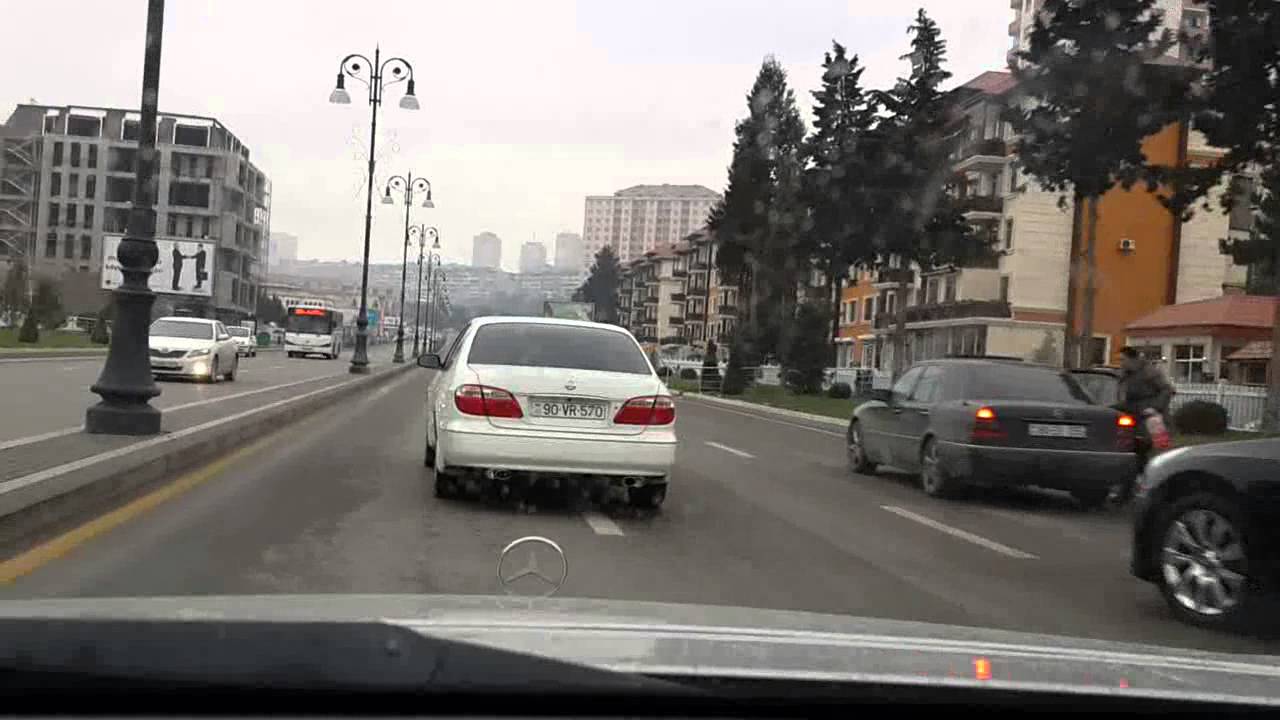 По дорогам Баку.02.01.2015,Baki yollari.