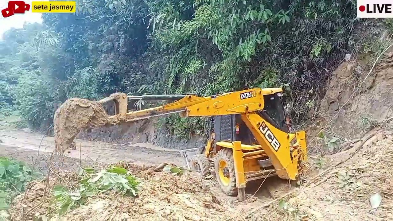 Buang tanah longsor part2#jcb3dxpro