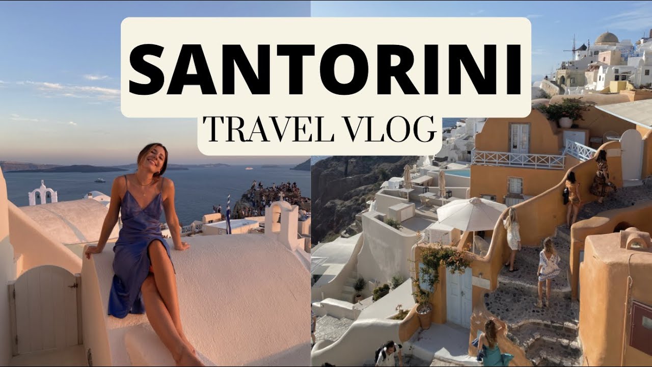SANTORINI VLOG | catamaran, sunsets, amoudi bay