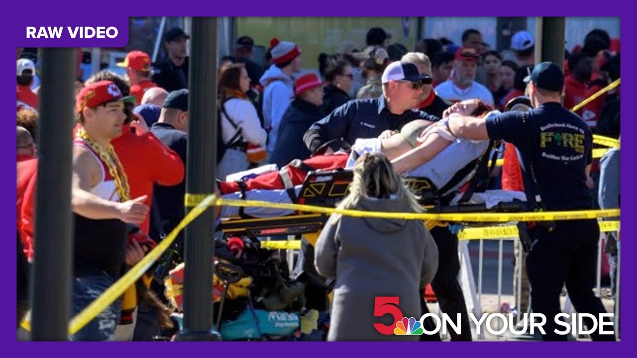 Watch: Crowd scatters as shots fired after Kansas City Chiefs Super Bowl parade