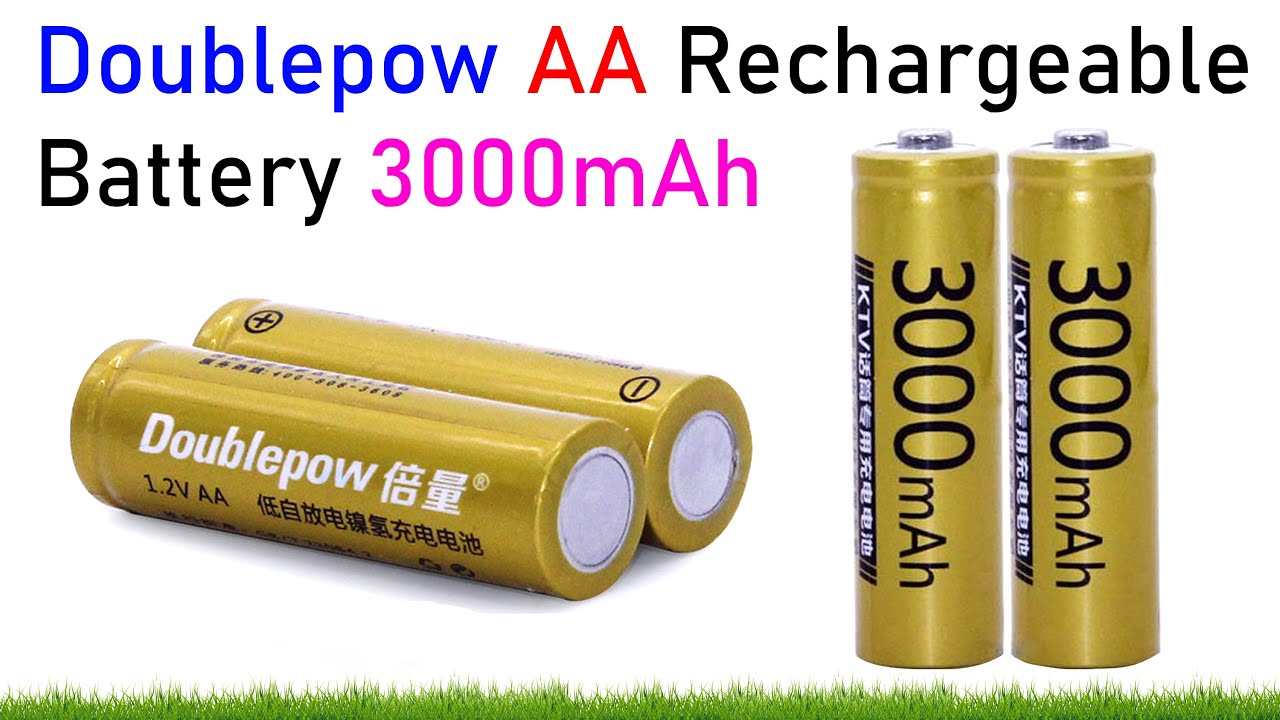 DoublePow AA 3000mAh NiMH 1.2V Rechargeable Battery – For Mouse, Toy, Camera & More