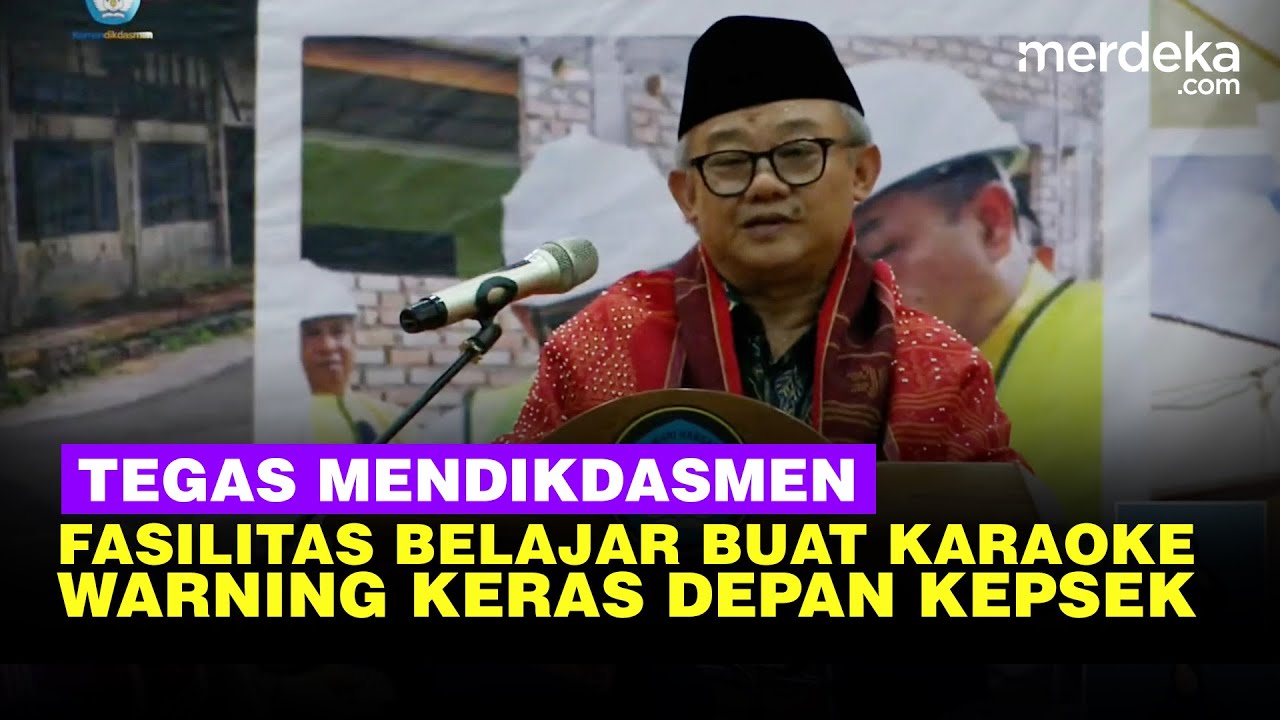 Depan Kepsek di Medan, Mendiksasmen Singgung Fasilitas Belajar Buat Karaoke