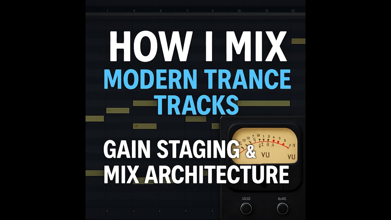 How I Mix Modern Trance Tracks (Gain Staging & Mix Architecture)