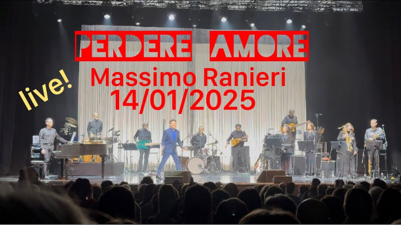 #massimoranieri PERDERE AMORE ..Massimo Ranieri..Live! @ Teatro Cartieri Carrara Firenze..14/01/2025