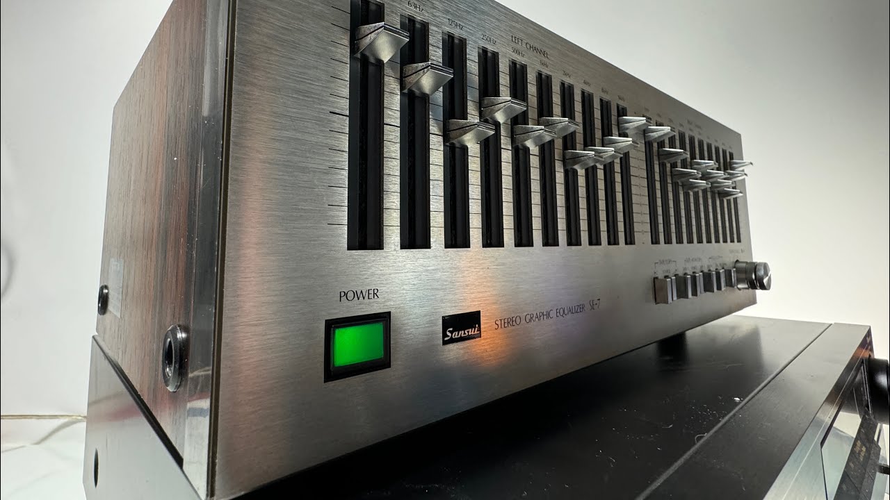 Объявление на eBay: Обзор стереографического эквалайзера Sansui SE-7 для ремонта