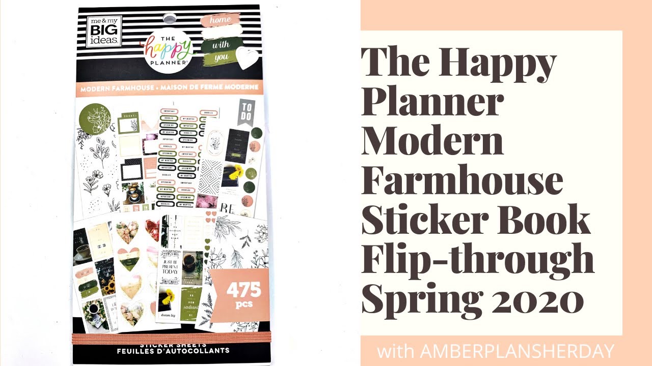 Обзор книги наклеек The Happy Planner &laquo;Modern Farmhouse&raquo; &mdash; весна 2020
