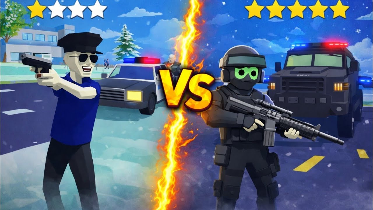 5 Star Police Power Test in Dude Theft Wars | Fight Gameplay 🤯